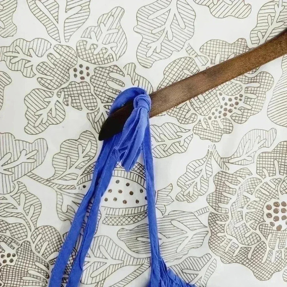 Eloquii Midi Tank Dress Ruched Tied Shoulder 26/28 Unlined - Picture 7 of 8